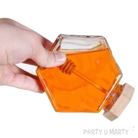 sloiczek szesciokatny na miod z lyzeczka gadgetmaster