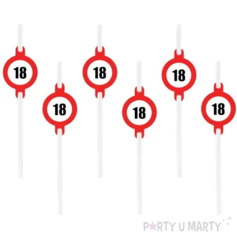 slomki 18 urodziny traffic birthday congee 6 szt