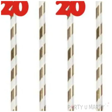 slomki 20 19 5 cm czerwone w paski 6 szt