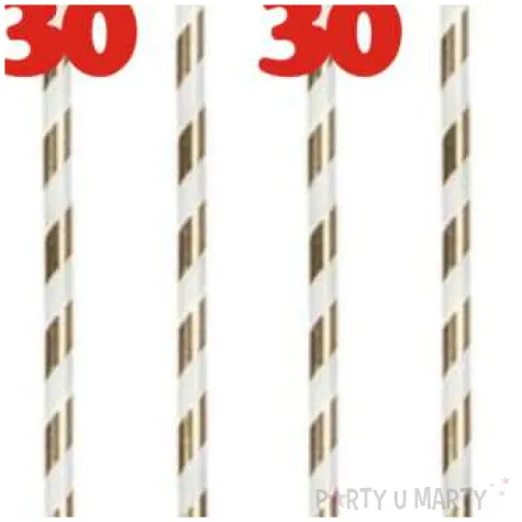 slomki 30 19 5 cm czerwone w paski 6 szt