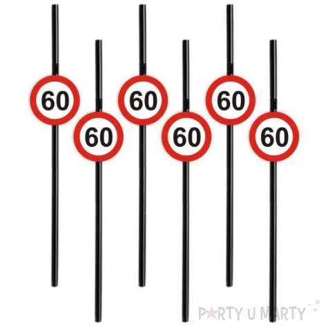 slomki 60 traffic birthday 21 cm 6 szt