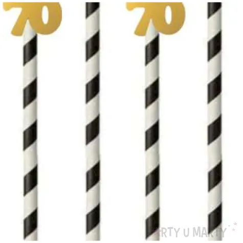 slomki 70 19 5 cm zlote w paski 6 szt