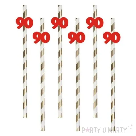 slomki 90 19 5 cm czerwone w paski 6 szt