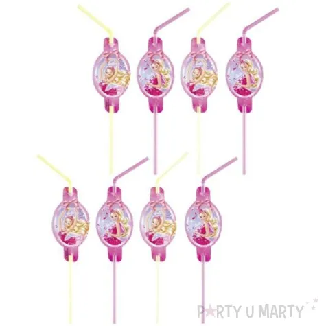 slomki barbie amscan 24 cm 8 szt