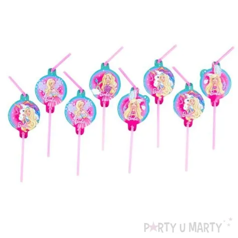 slomki barbie dreamtopia amscan 24 cm 8 szt