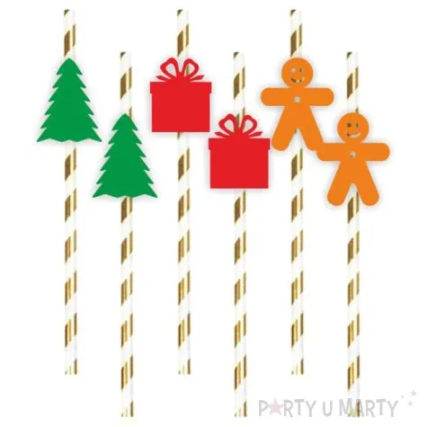 slomki boze narodzenie z prezentem mix 19 5 cm 6 szt