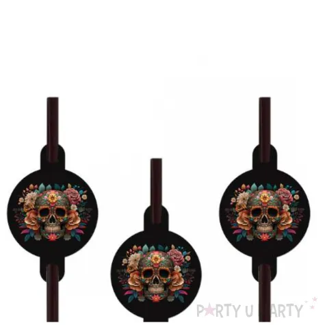 slomki dia de los muertos czarny congee 20 cm 6 szt