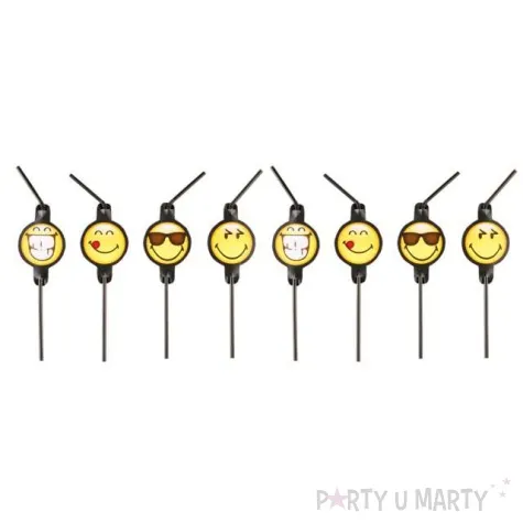 slomki emotikon smile amscan 24 cm 8 szt