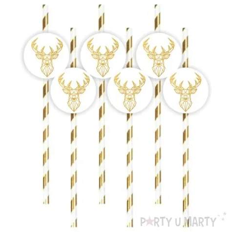 slomki glamour geometryczne jelenie 19 5 cm 6 szt