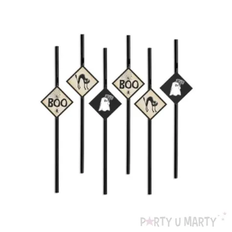 slomki halloween boo 24 cm 6 szt