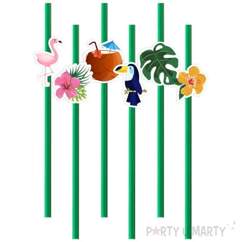 slomki hello aloha zielone 19 5 cm 6 szt