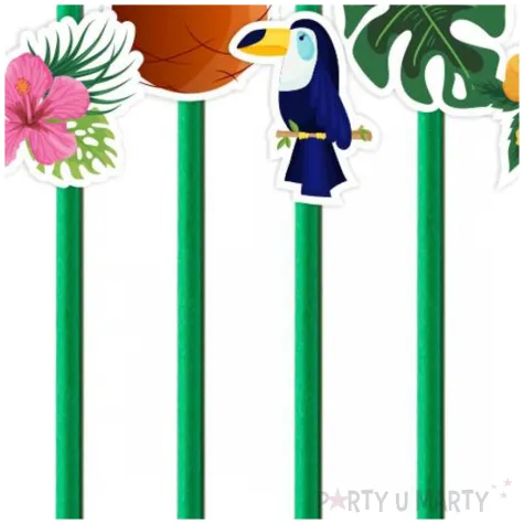 slomki hello aloha zielone 19 5 cm 6 szt