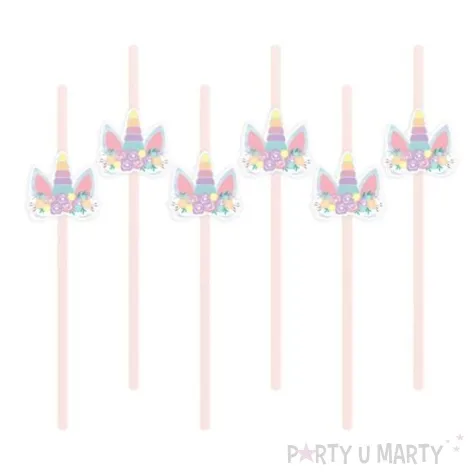 slomki jednorozec unicorn partypal 20 cm 6 szt