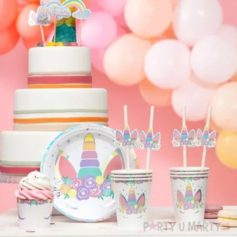 slomki jednorozec unicorn partypal 20 cm 6 szt