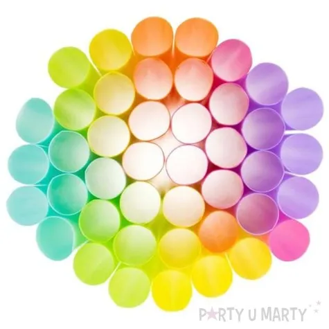 slomki jumbo pastelowe mix kolorow 250 szt