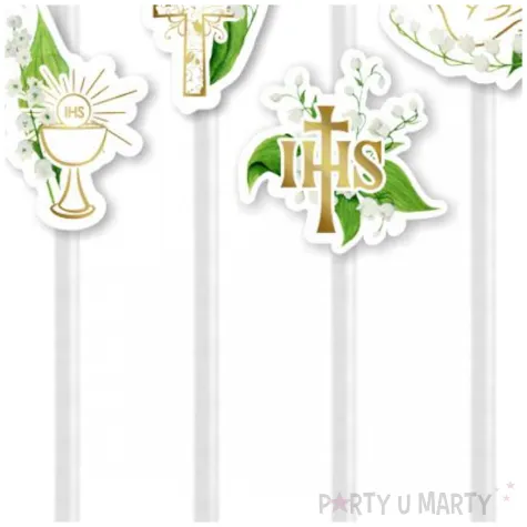 slomki komunia ihs konwalie biale 6 szt