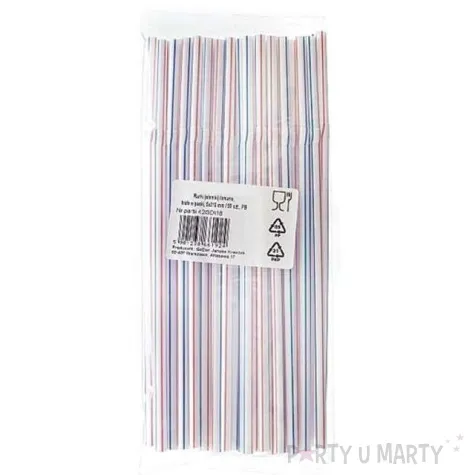 slomki lamane biale w paski 21 cm 50 szt