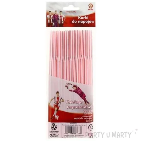 slomki lamane bialo czerwone paski pzpn 21 cm 50 szt