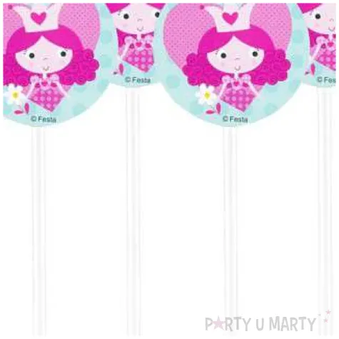 slomki lamane ksiezniczki rozowe 24 cm 6 szt