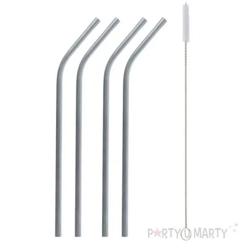 slomki metalowe zestaw lamane srebrne 4 szt