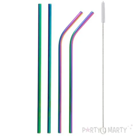 slomki metalowe zestaw opalizujacy teczowy godan 4 szt