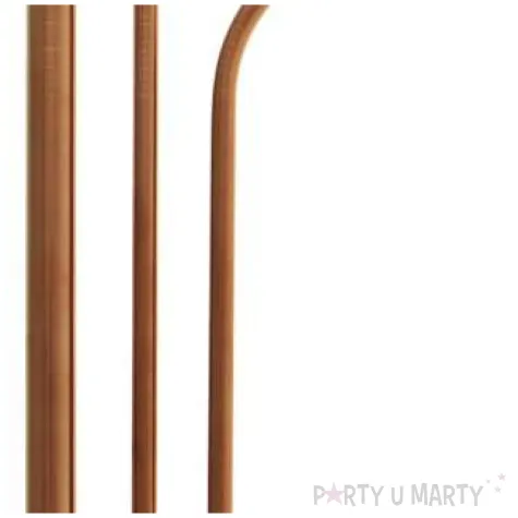 slomki metalowe zestaw z gruba slomka rozowe zloto godan 4 szt