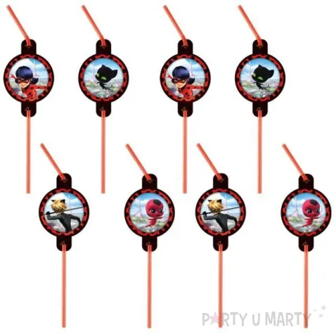 slomki miraculous biedronka i czarny kot amscan 24 cm 8 szt