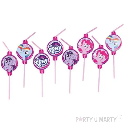 slomki my little pony amscan 24 cm 8 szt