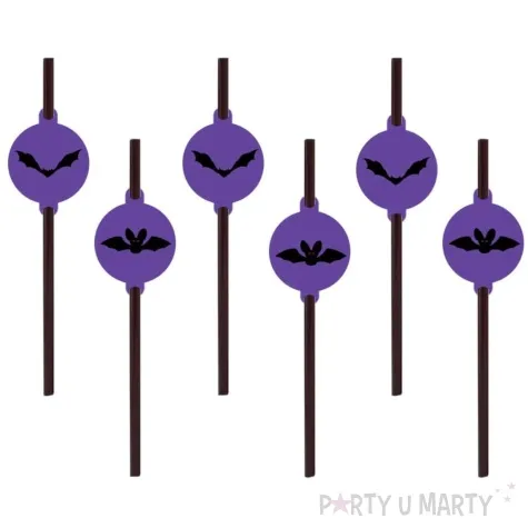 slomki nietoperze halloween congee 20 cm 6 szt