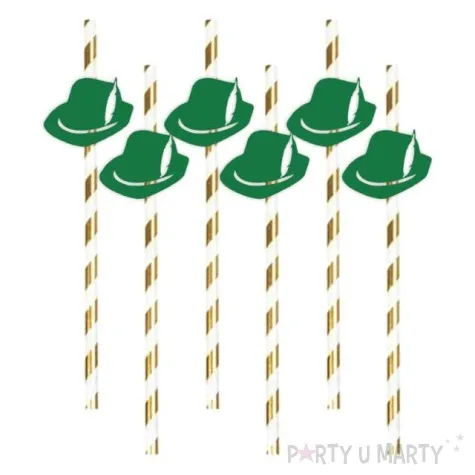 slomki oktoberfest kapelusze zielone 19 5 cm 6 szt