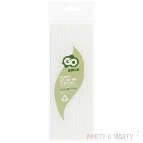 slomki papierowe bio bialy godan 19 7 cm 12 szt