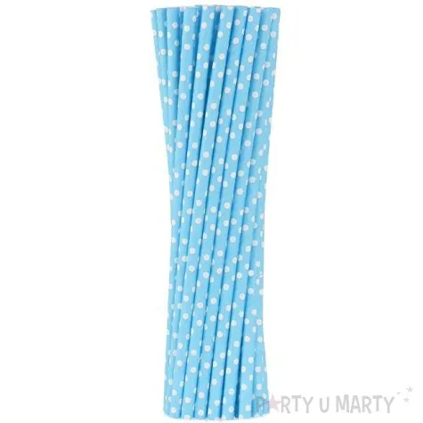 slomki papierowe bio grochy blekitny godan 19 7 cm 250 szt