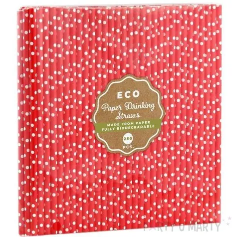 slomki papierowe bio grochy godan czerwone 20 cm 250 sz