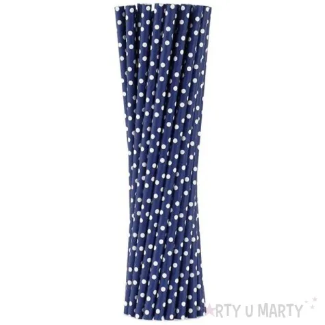 slomki papierowe bio grochy godan granatowe 19 7 cm 250 szt