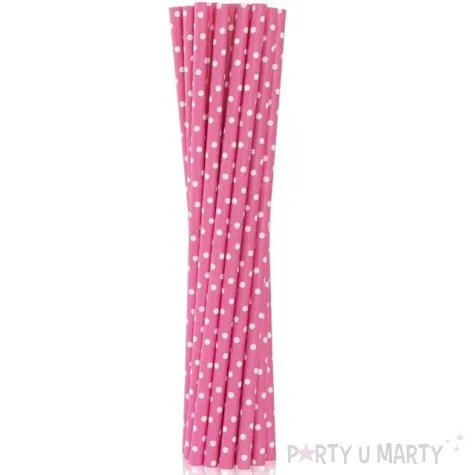 slomki papierowe bio grochy rozowy godan 19 7 cm 12 szt