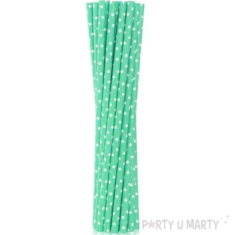 slomki papierowe bio grochy zielony godan 19 7 cm 12 szt