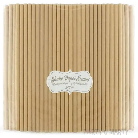 slomki papierowe bio kraftowe brazowe godan 20 cm 250 szt