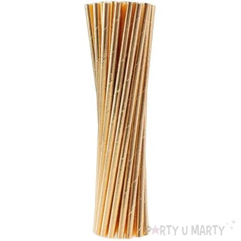 slomki papierowe bio metalik godan rozowe zloto 19 7 cm 24 szt