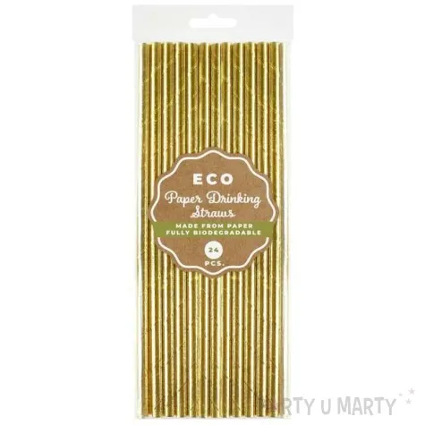 slomki papierowe bio metalik godan zlote 19 7 cm 24 szt