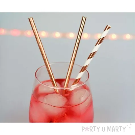 slomki papierowe bio mix rozowe zloto godan 19 7 cm 24 szt