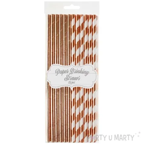 slomki papierowe bio mix rozowe zloto godan 19 7 cm 24 szt