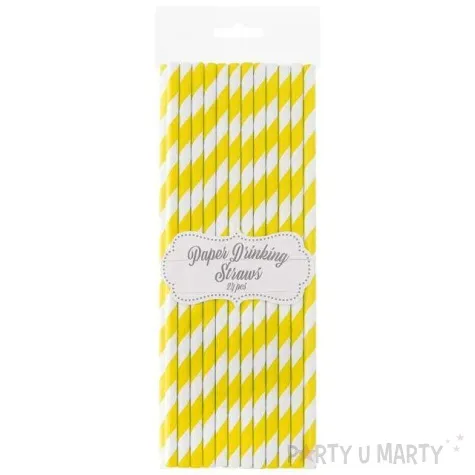 slomki papierowe bio paski godan zolte 20 cm 24 szt