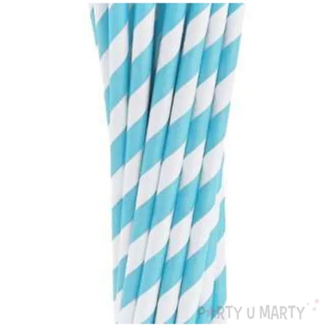slomki papierowe bio paski niebieski jasny godan 19 7 cm 24 szt