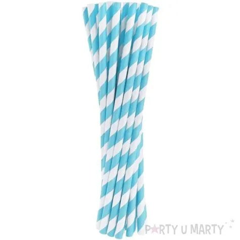 slomki papierowe bio paski niebieski jasny godan 19 7 cm 24 szt