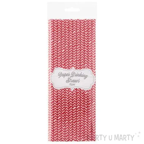 slomki papierowe bio szlaczki czerwony godan 19 7 cm 24 szt