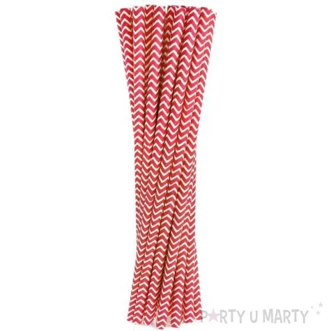 slomki papierowe bio szlaczki czerwony godan 19 7 cm 24 szt