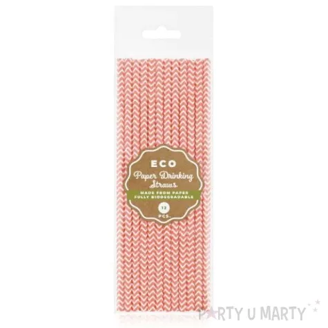 slomki papierowe bio szlaczki godan rozowe jasne 19 cm 12 szt