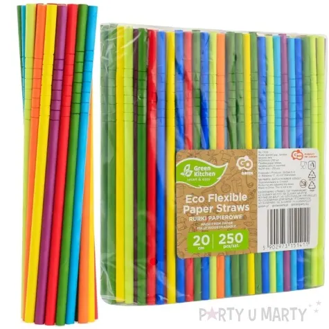 slomki papierowe bio teczowe lamane mix godan 20 cm 250 szt