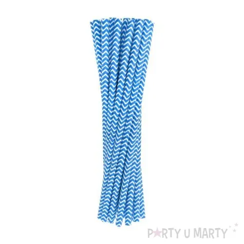 slomki papierowe chevron niebieskie 19 7 cm 24 szt