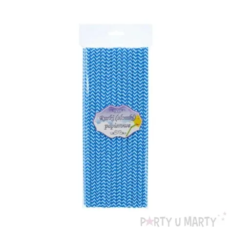 slomki papierowe chevron niebieskie 19 7 cm 24 szt